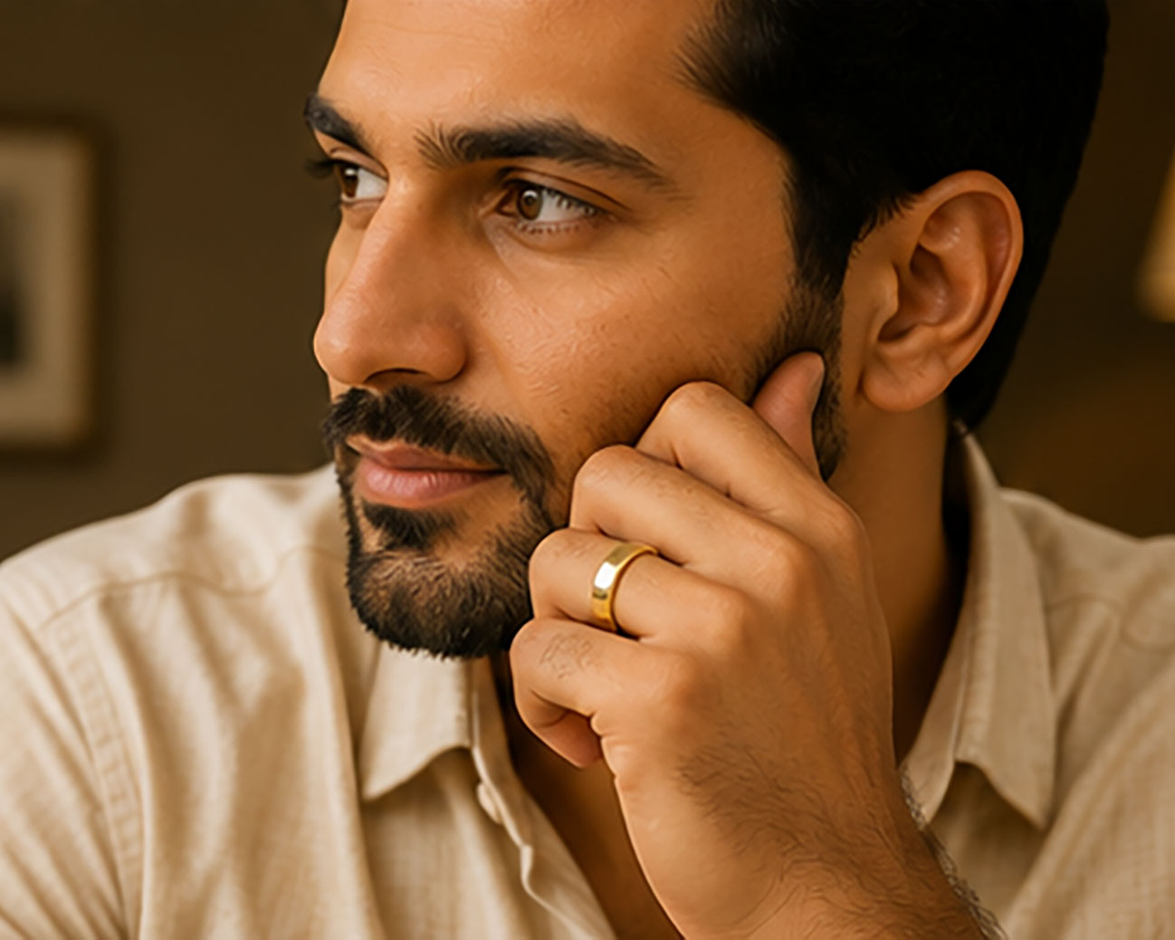 18Kt Gold Band | BIS Hallmarked Lightweight Plain Band
