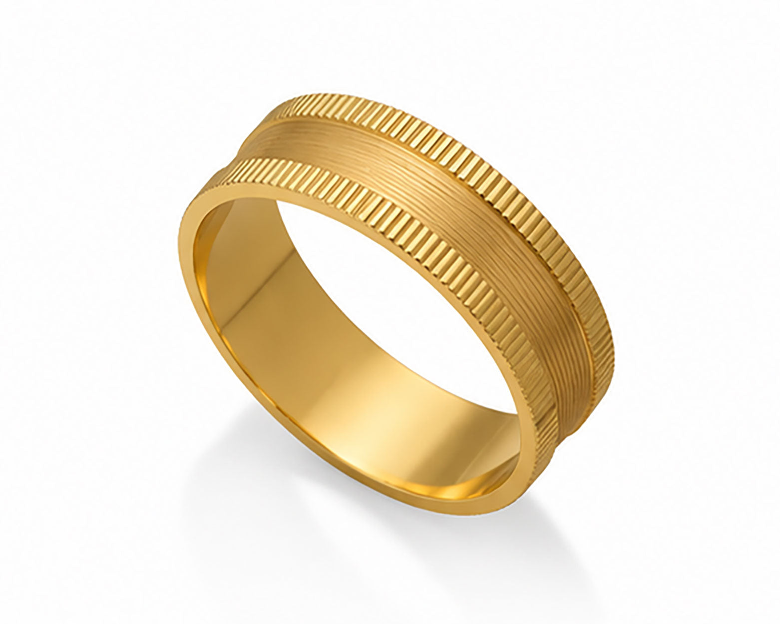 18Kt Gold Band | BIS Hallmarked Plain Gold Band