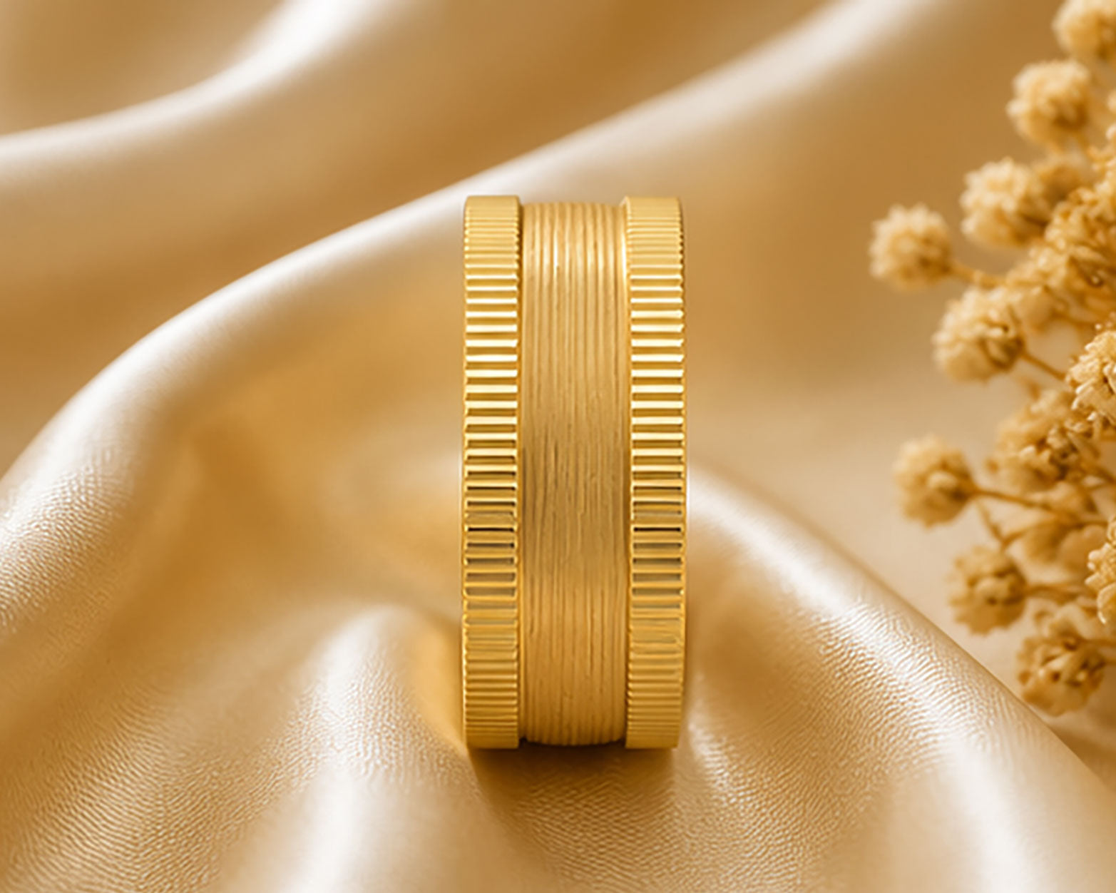 18Kt Gold Band | BIS Hallmarked Plain Gold Band
