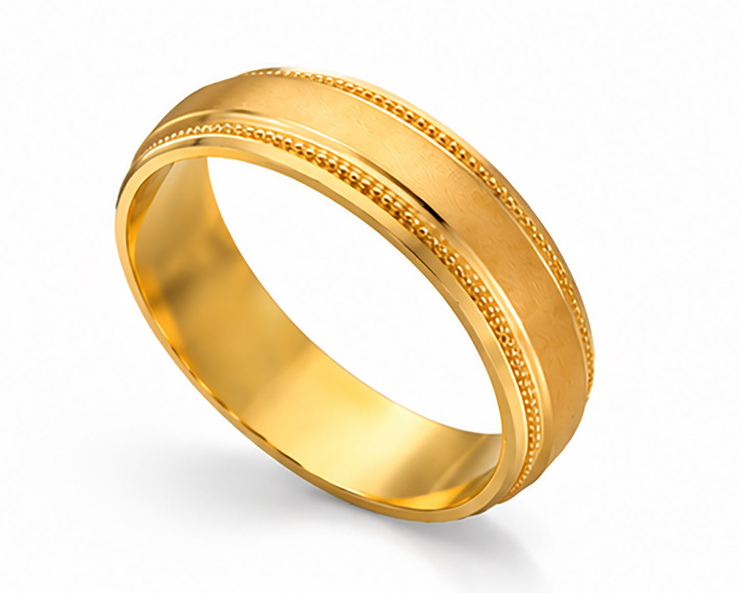 18Kt Gold Band | BIS Hallmarked Plain Gold Band