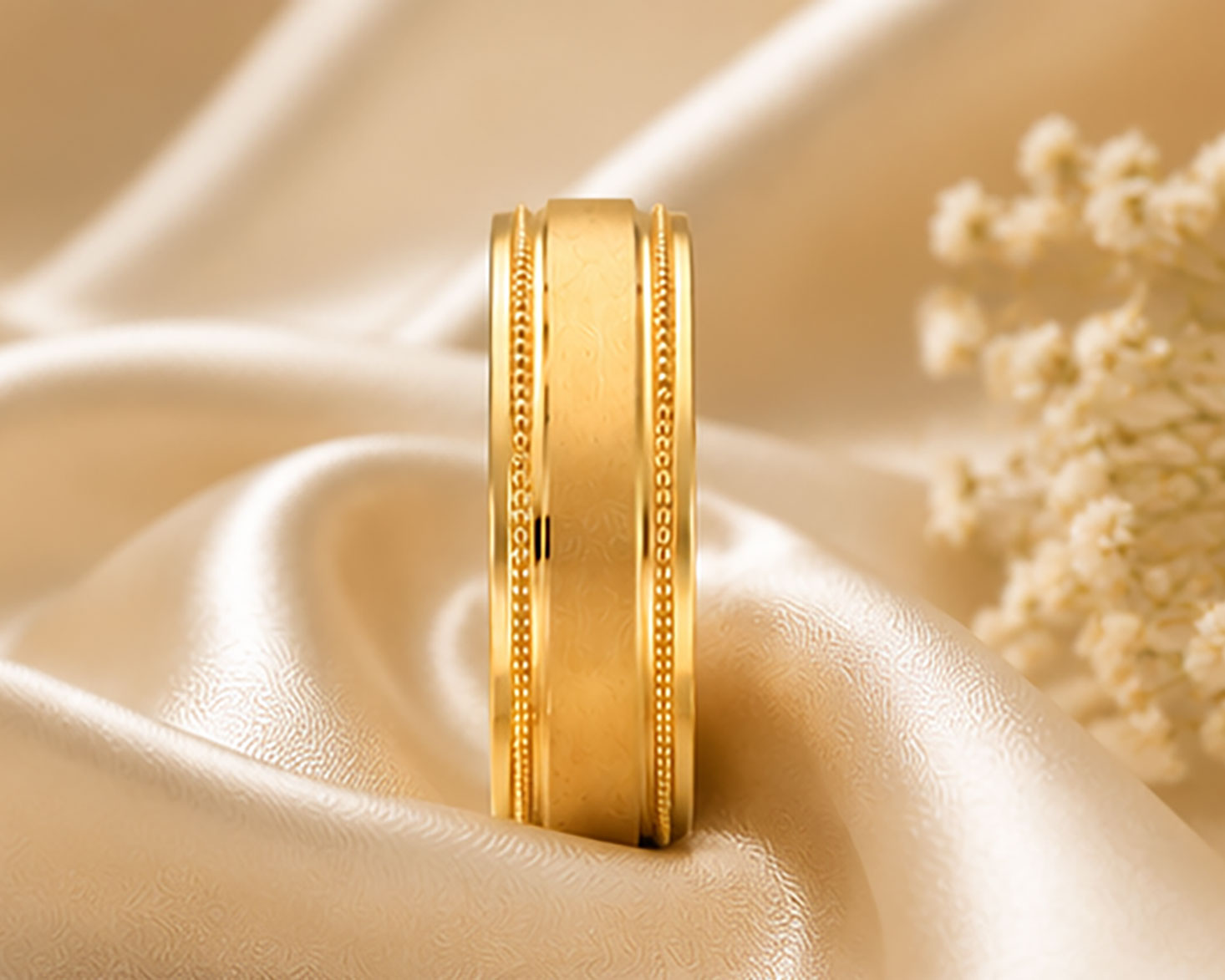 18Kt Gold Band | BIS Hallmarked Plain Gold Band