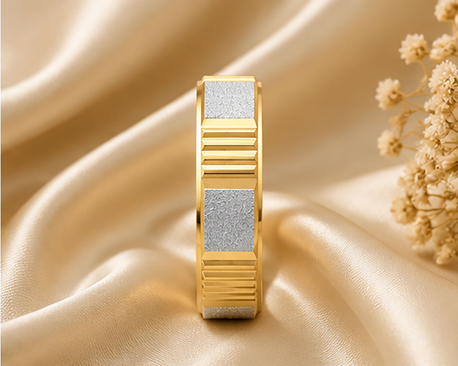 18Kt Plain Gold Band – BIS Hallmarked | Savya Jewels