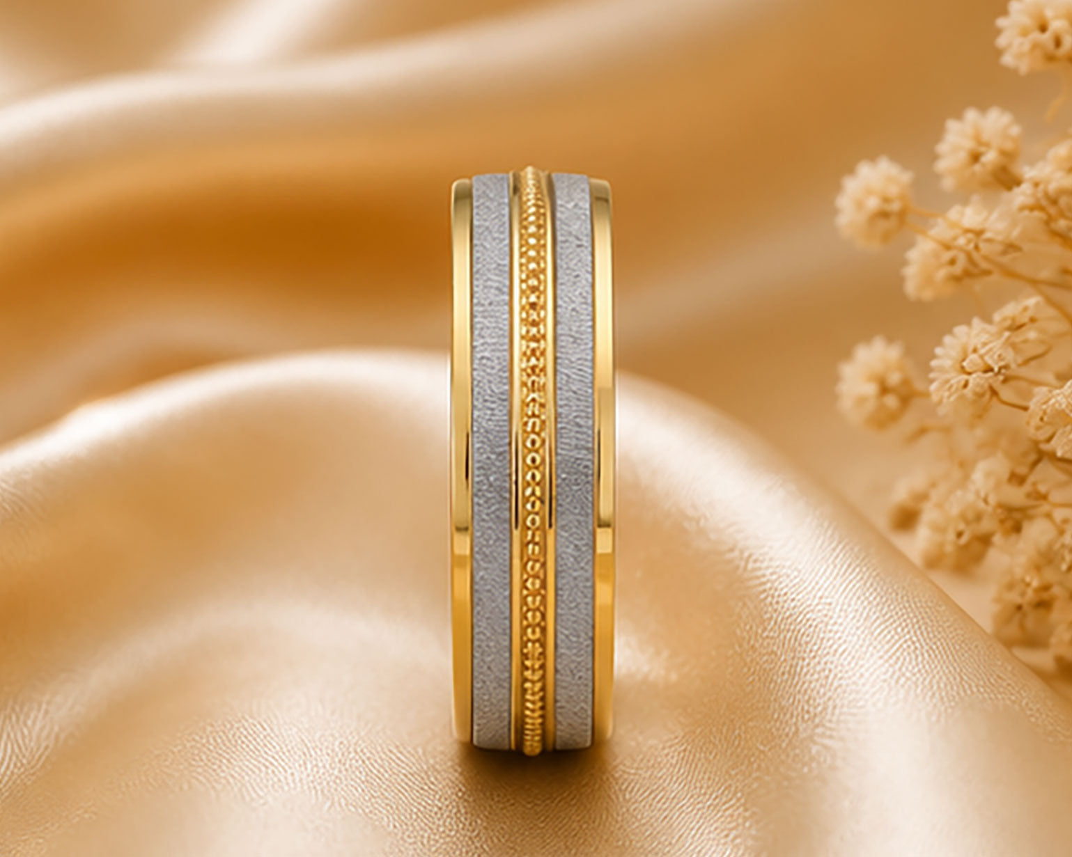 18Kt BIS Hallmarked Plain Gold Band | Savya Jewels