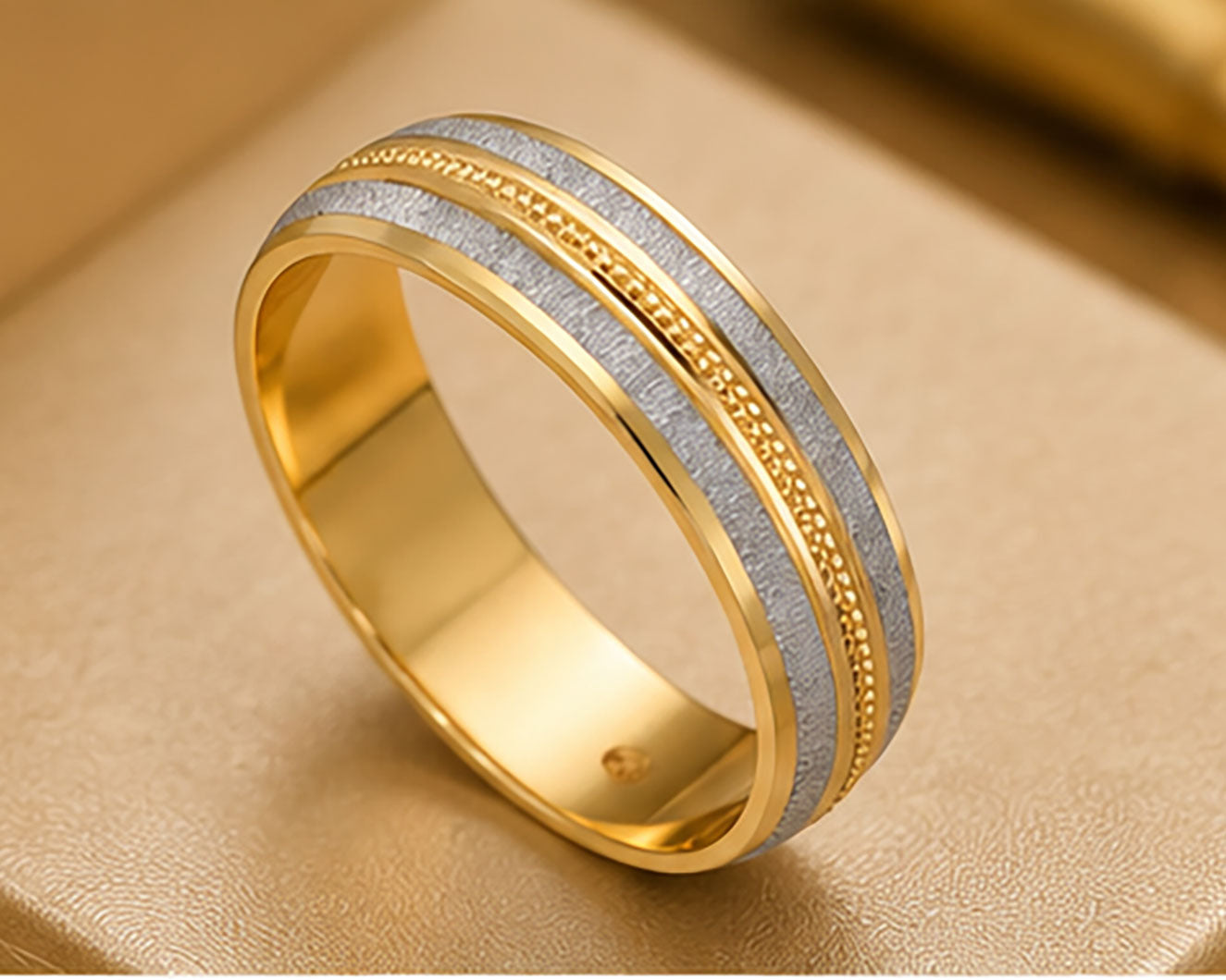 18Kt BIS Hallmarked Plain Gold Band | Savya Jewels