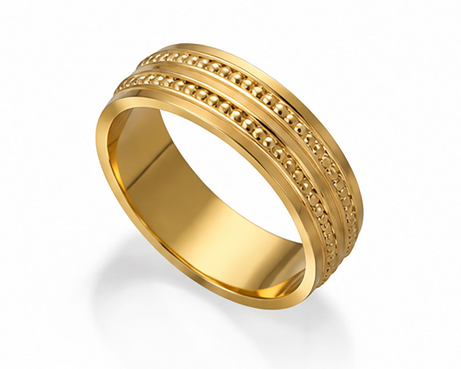 18Kt Gold Band | BIS Hallmarked Mirror-Polish Gold Band