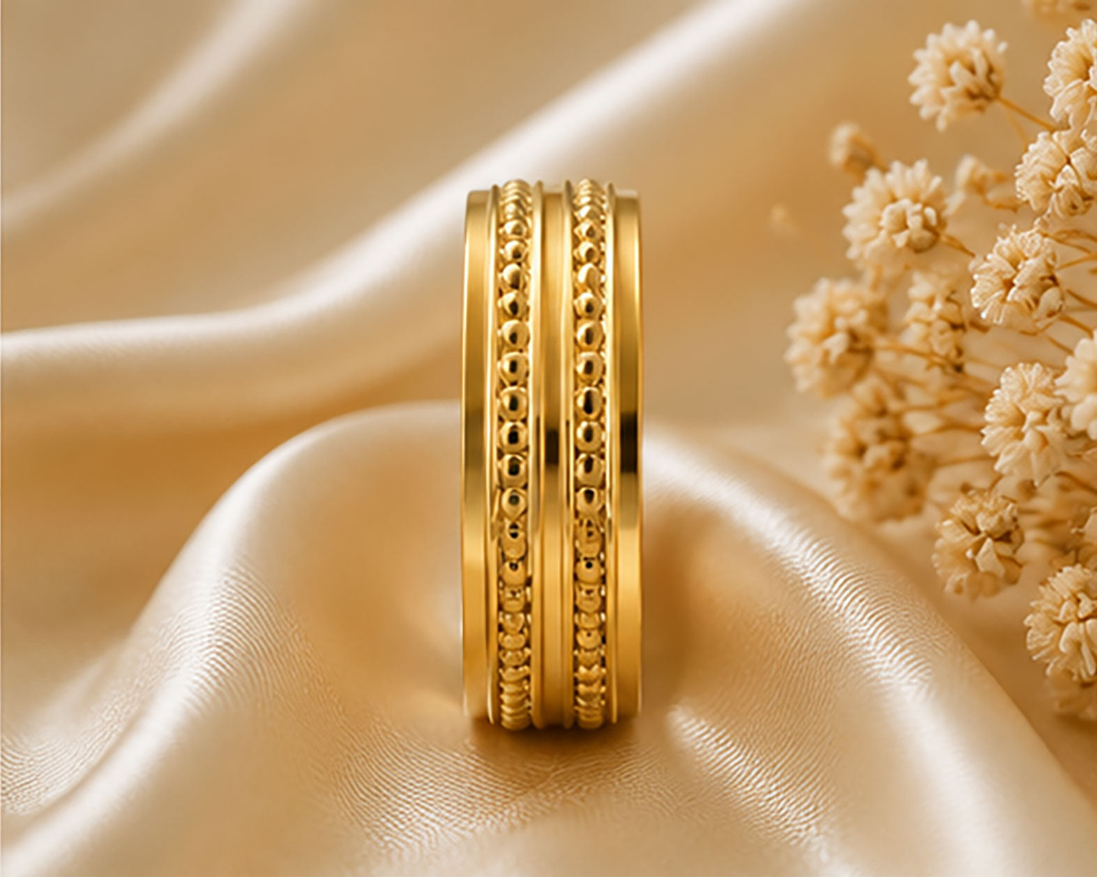 18Kt Gold Band | BIS Hallmarked Mirror-Polish Gold Band