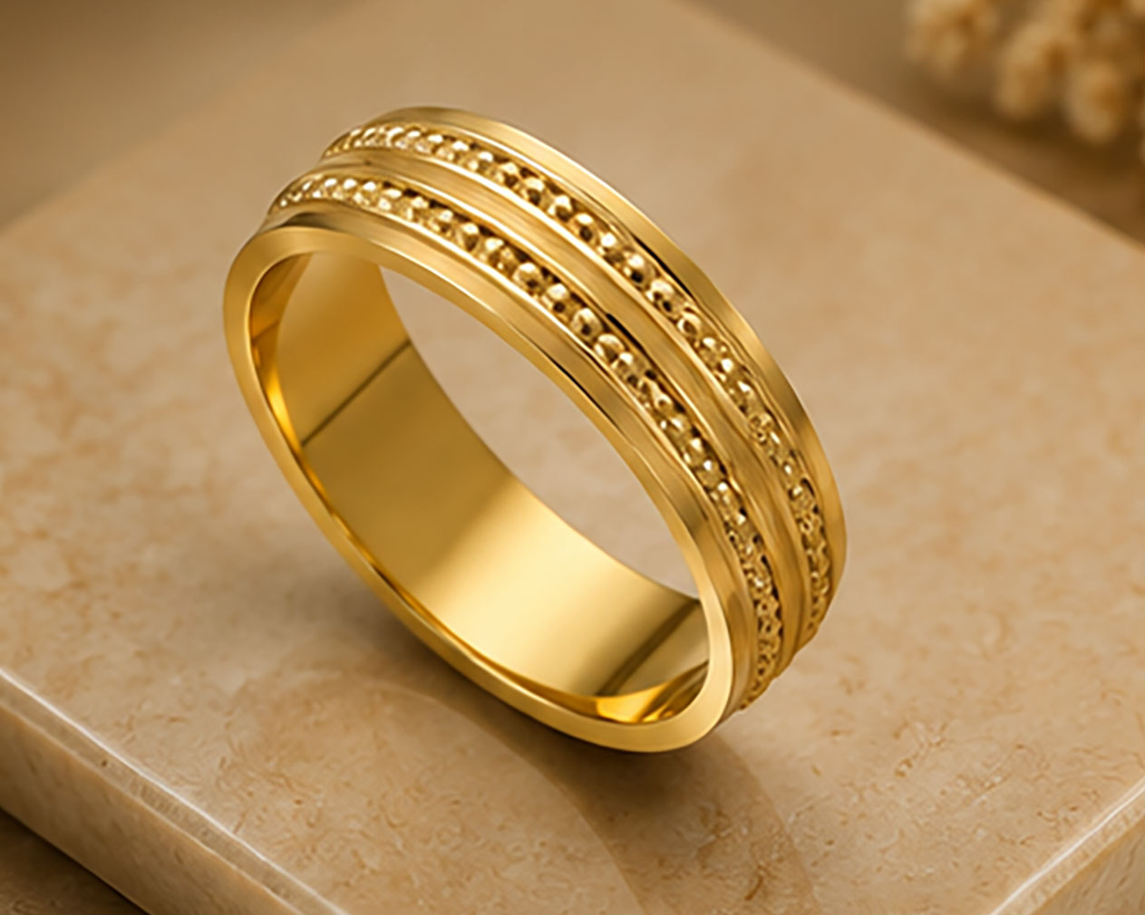 18Kt Gold Band | BIS Hallmarked Mirror-Polish Gold Band