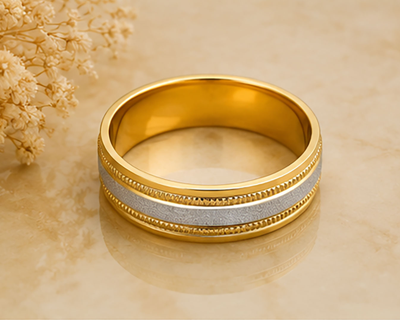18Kt Gold Band | BIS Hallmarked Mirror-Polish Gold Band