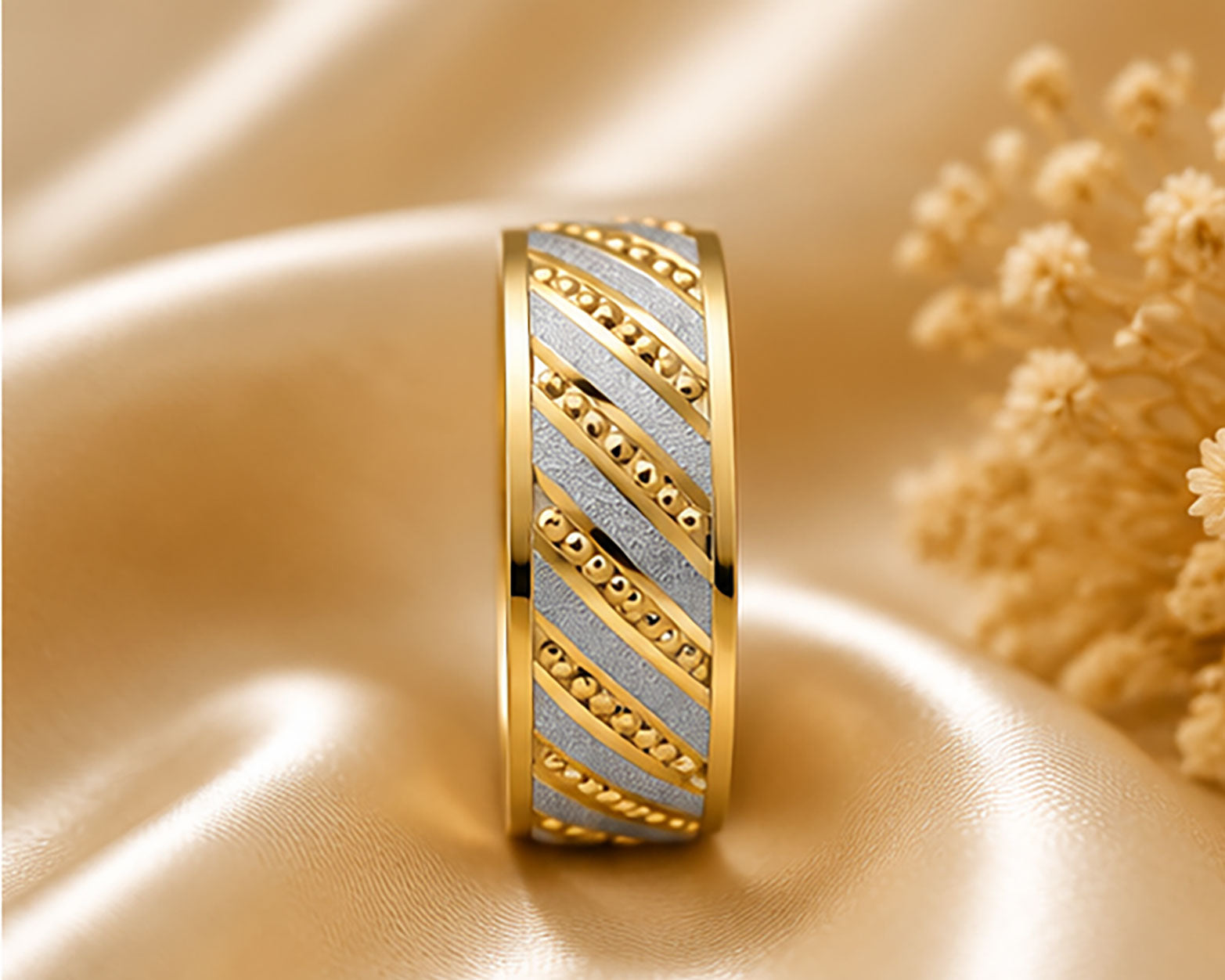 18Kt Gold Band | BIS Hallmarked Sleek Plain Band