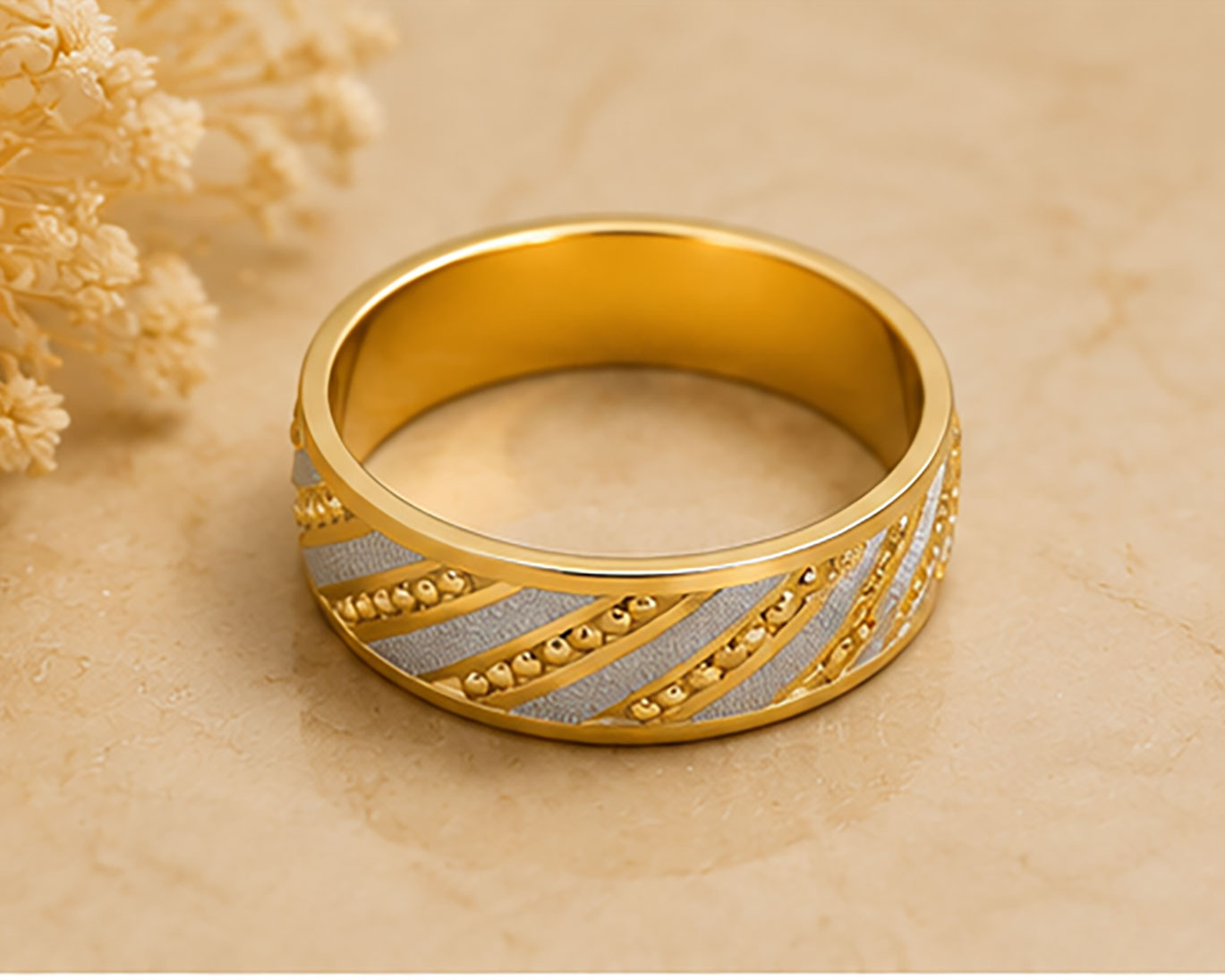 18Kt Gold Band | BIS Hallmarked Sleek Plain Band