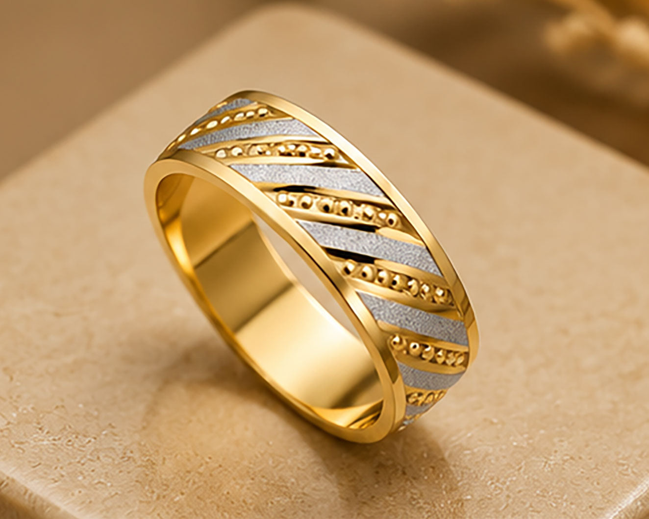 18Kt Gold Band | BIS Hallmarked Sleek Plain Band