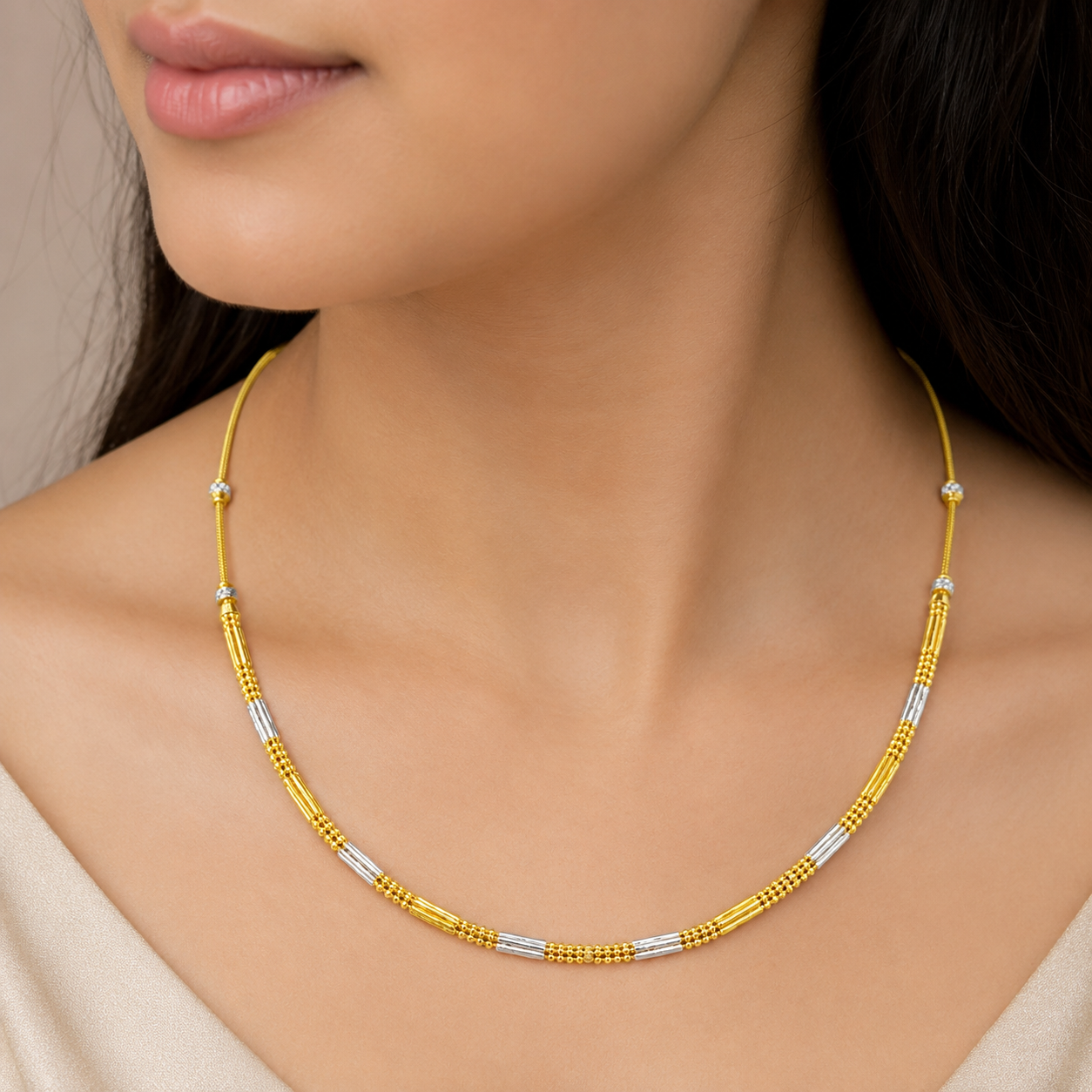 Wheat Spiga Gold Chain 22KT | 18 Inch Plain Gold Chain 12g