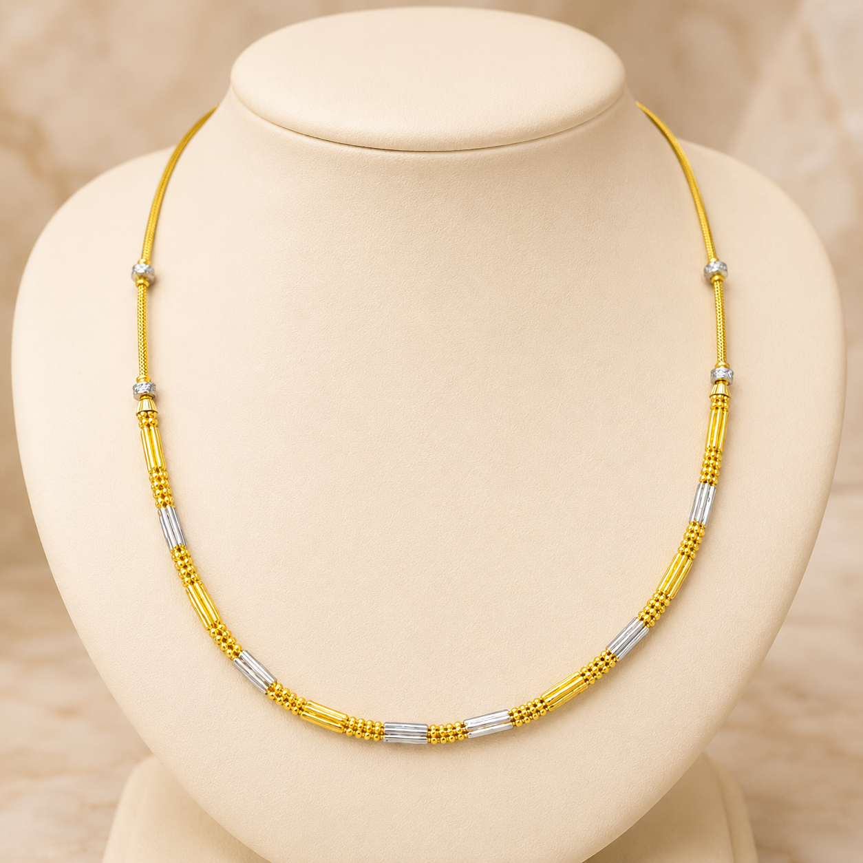 Wheat Spiga Gold Chain 22KT | 18 Inch Plain Gold Chain 12g