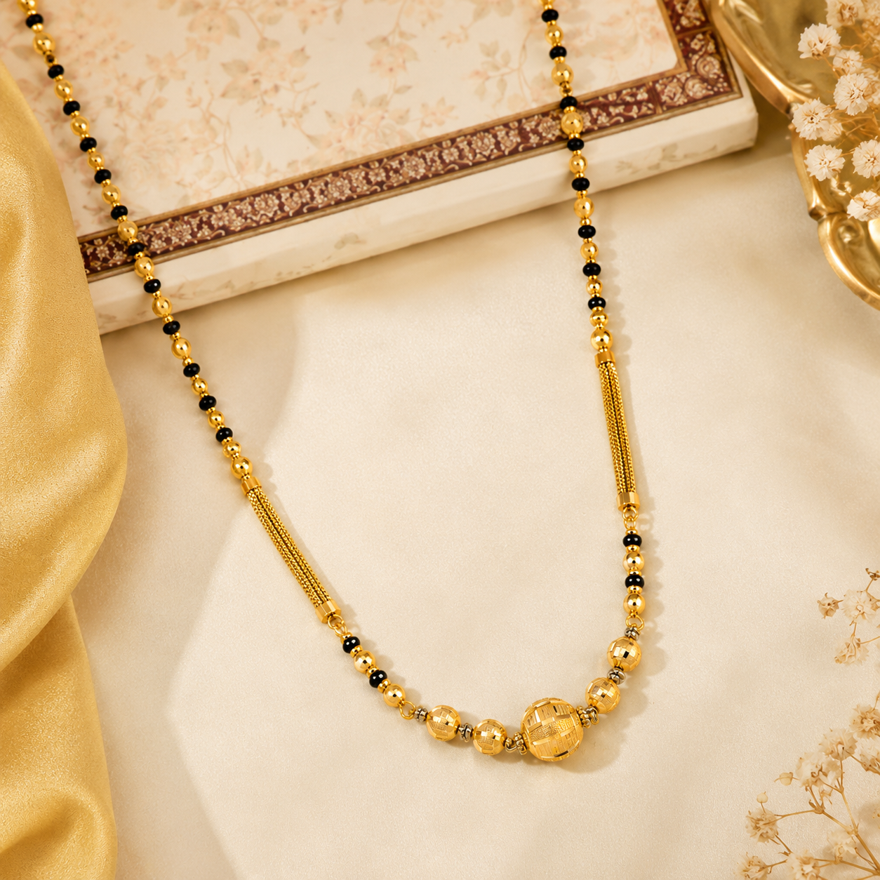 Gold Mangalsutra in 22KT Yellow Gold