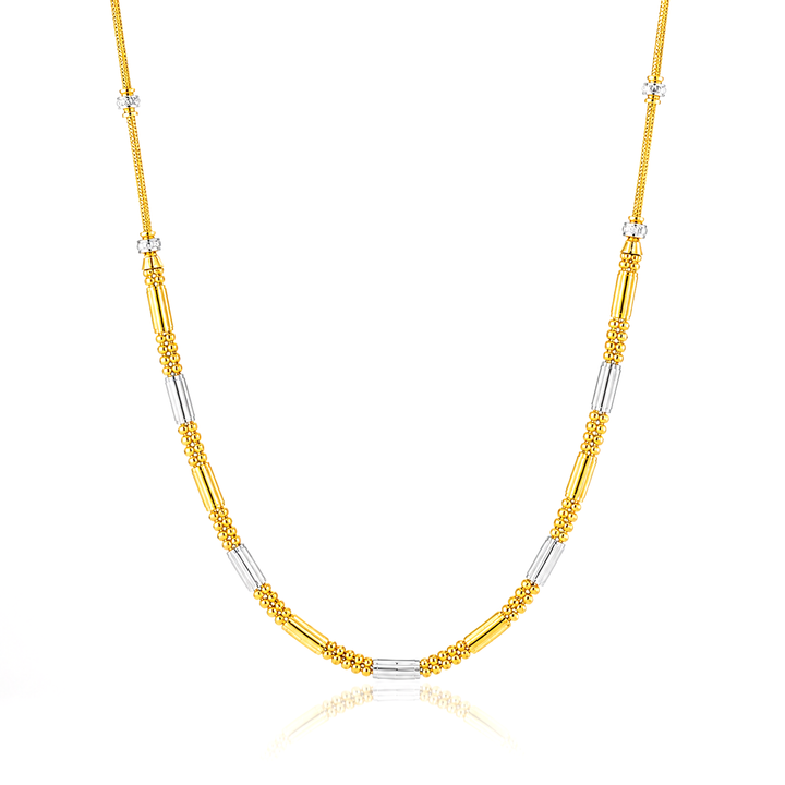 Wheat Spiga Gold Chain 22KT | 18 Inch Plain Gold Chain 12g