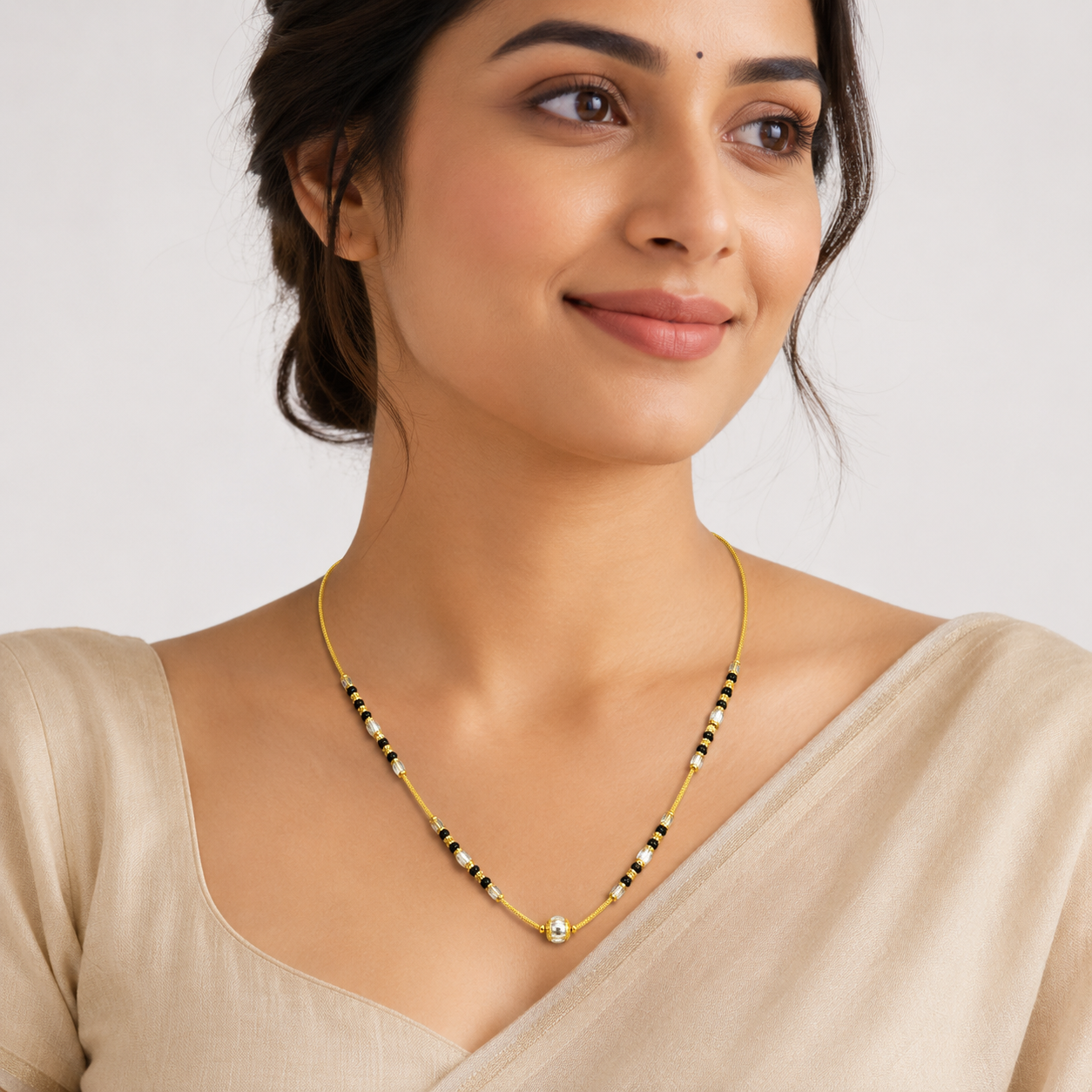 Gold Mangalsutra in 22KT Yellow Gold