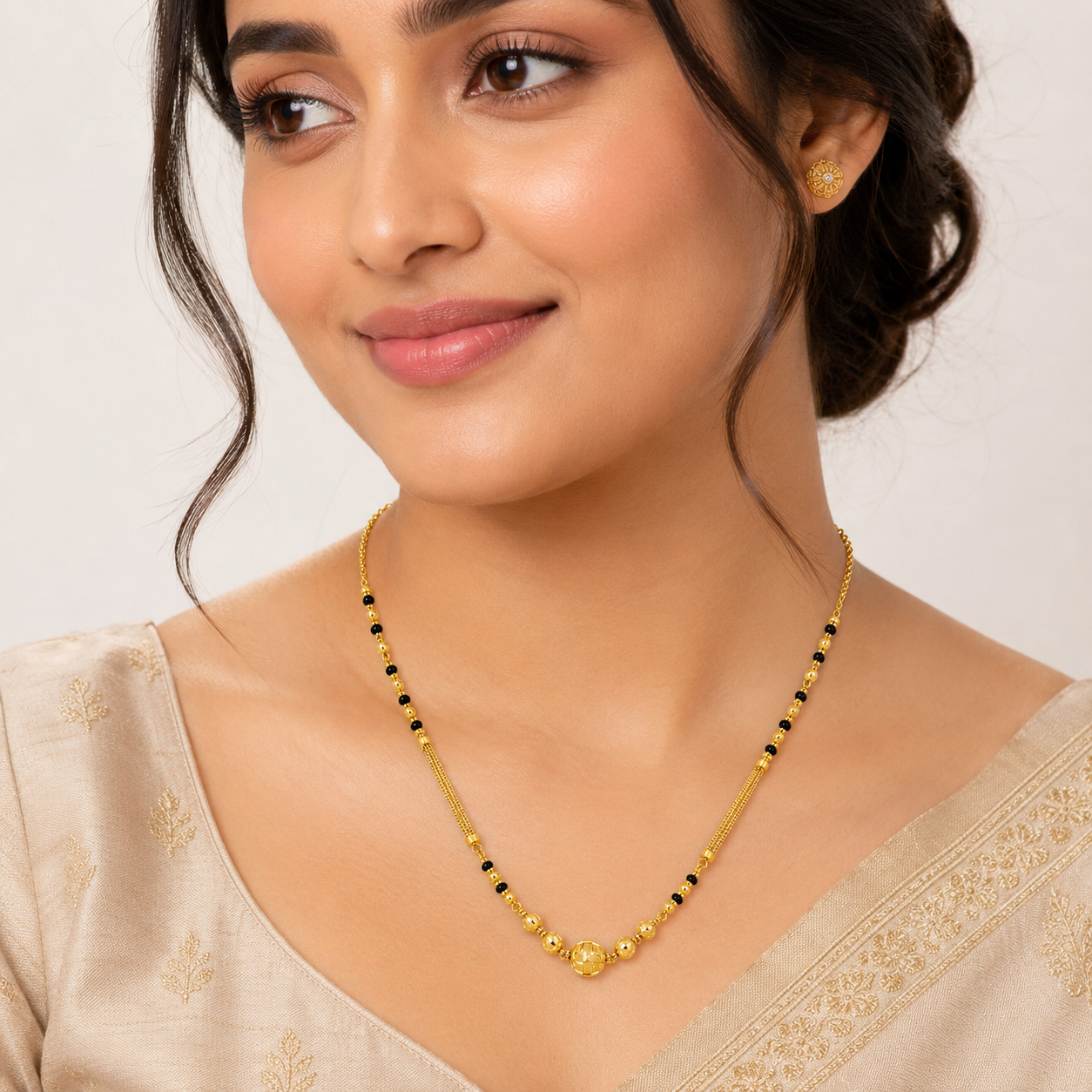 Gold Mangalsutra in 22KT Yellow Gold