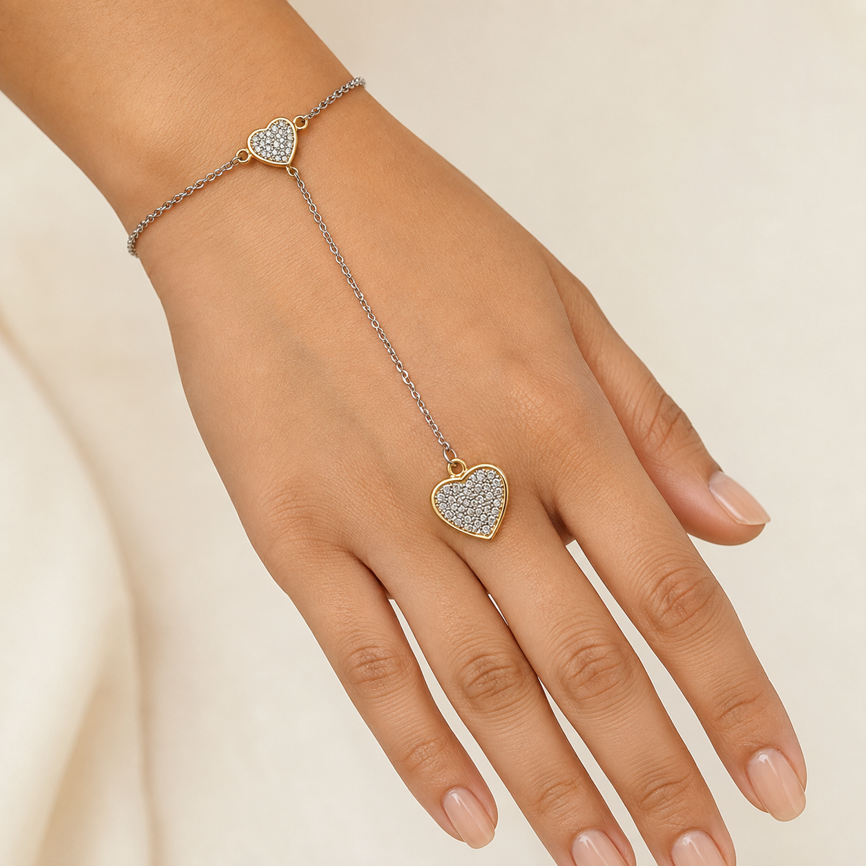 Platinum Women's Chain Bracelet | Pt950 + 18Kt | Savya Jewels