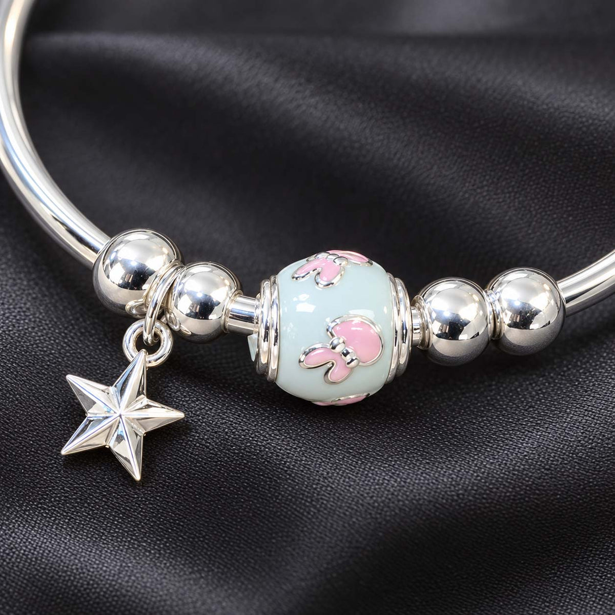 Silver Baby Bracelet with Oval Name Plate | Savya Jewels