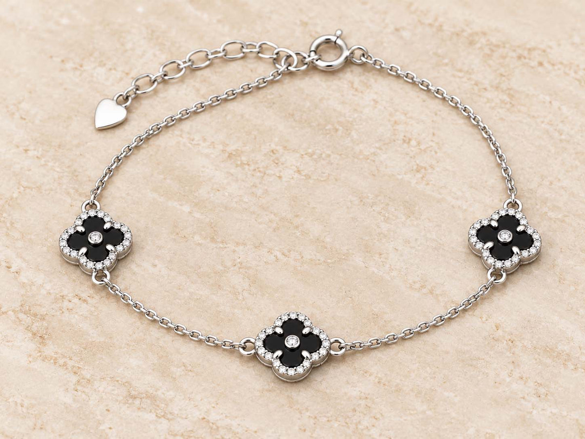 Floral Silver Wire Bracelet for Women | Savya Jewels