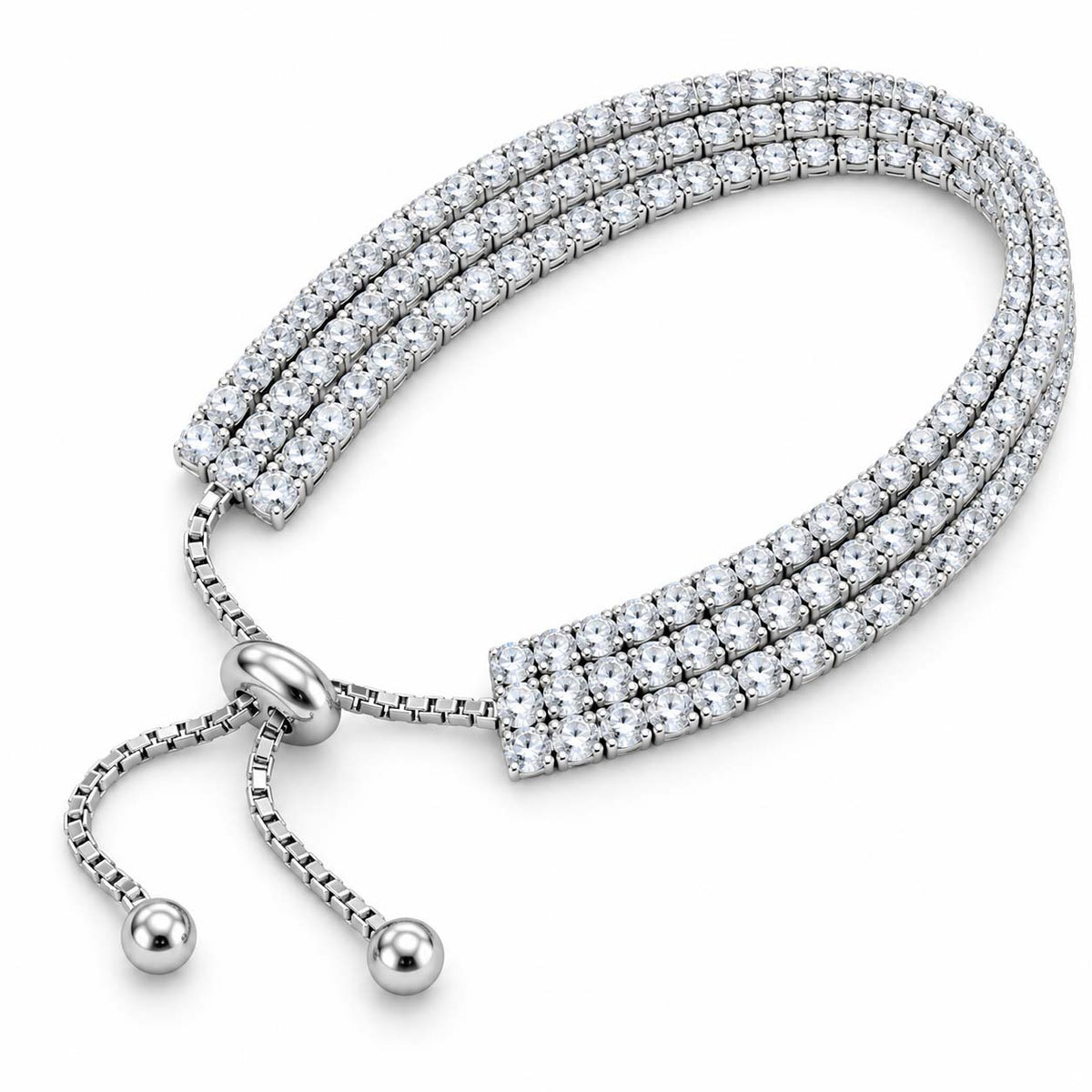Three Layer Silver Wire Bracelet for Women | Savya Jewels