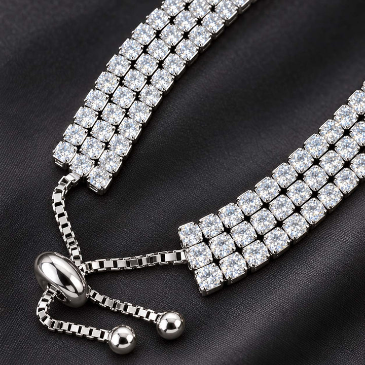 Three Layer Silver Wire Bracelet for Women | Savya Jewels
