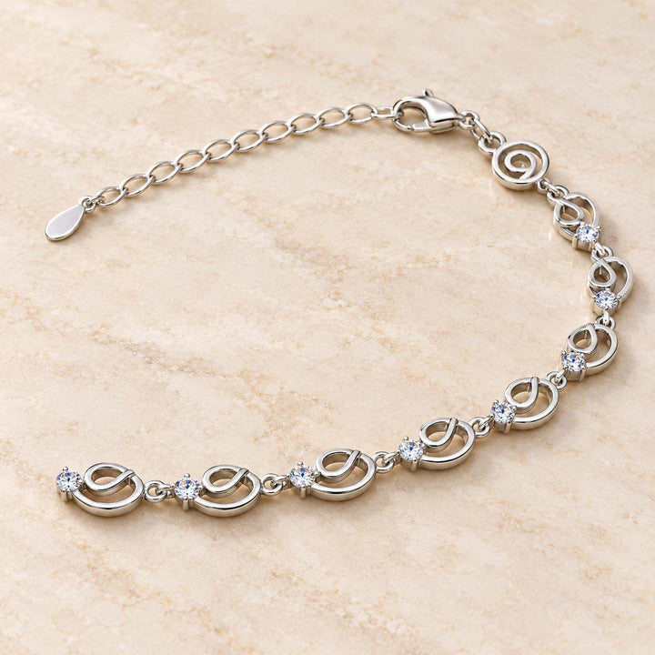 Spiral Silver Wire Bracelet for Women | Savya Jewels