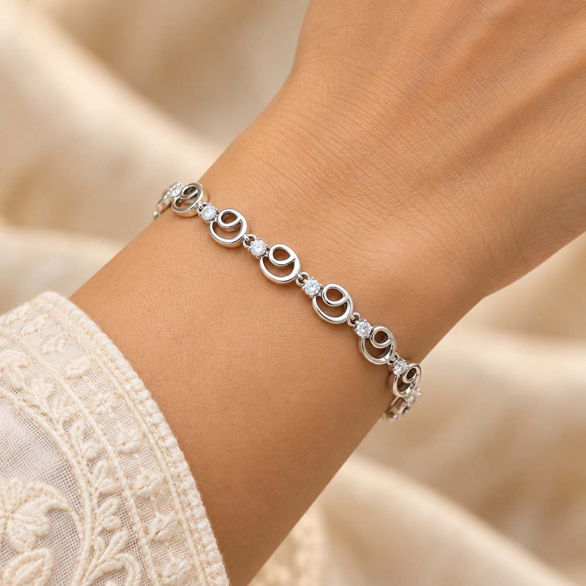 Spiral Silver Wire Bracelet for Women | Savya Jewels