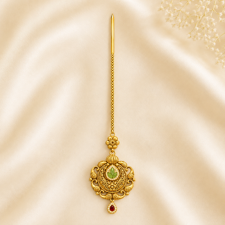 22Kt Gold Maang Tikka | Minimalist Daily Wear | Savya Jewels