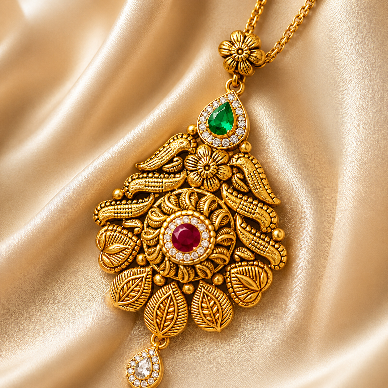 22Kt Gold Maang Tikka | Royal Wedding Design | Savya Jewels