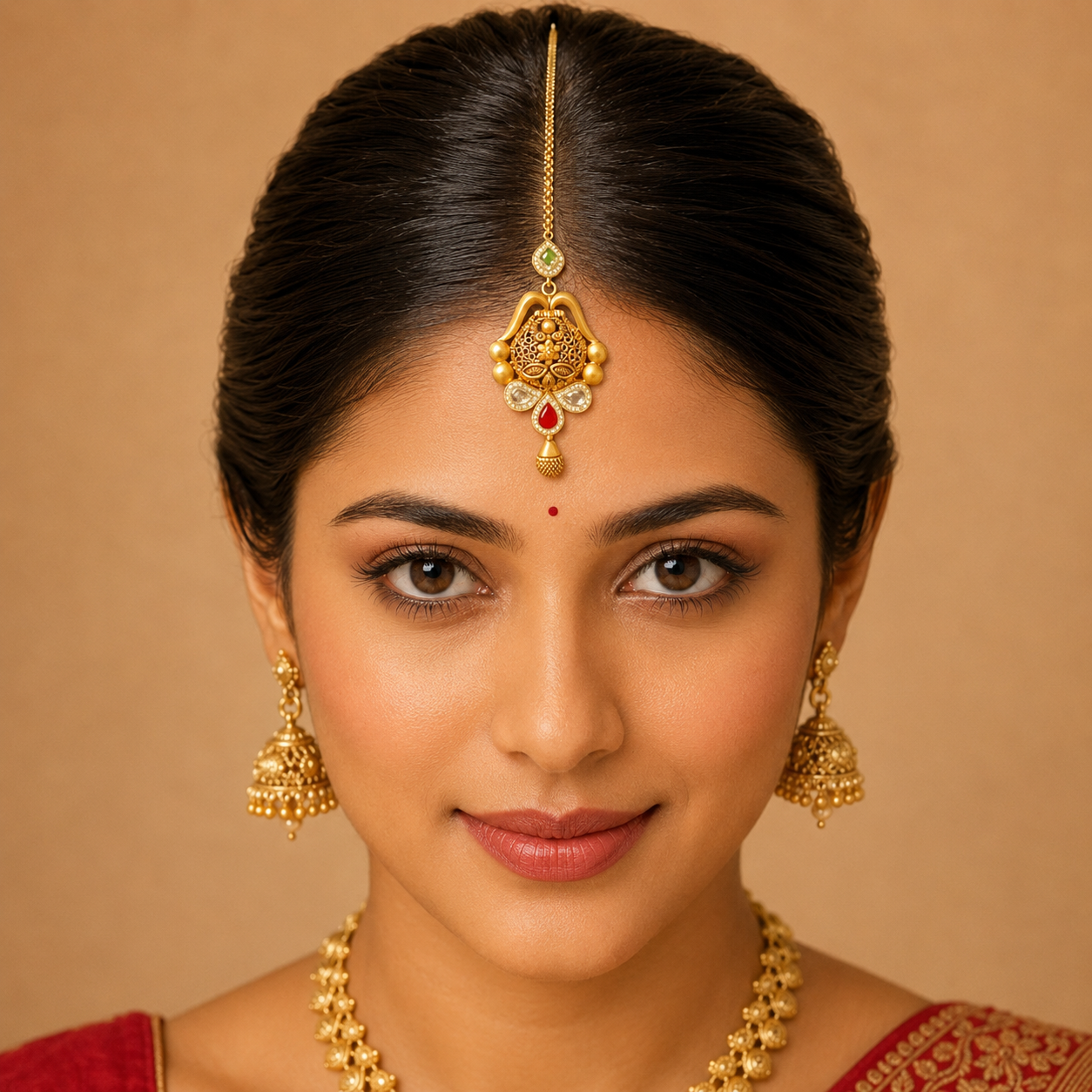 22Kt Gold Maang Tikka | Delicate Everyday Wear | Savya Jewels