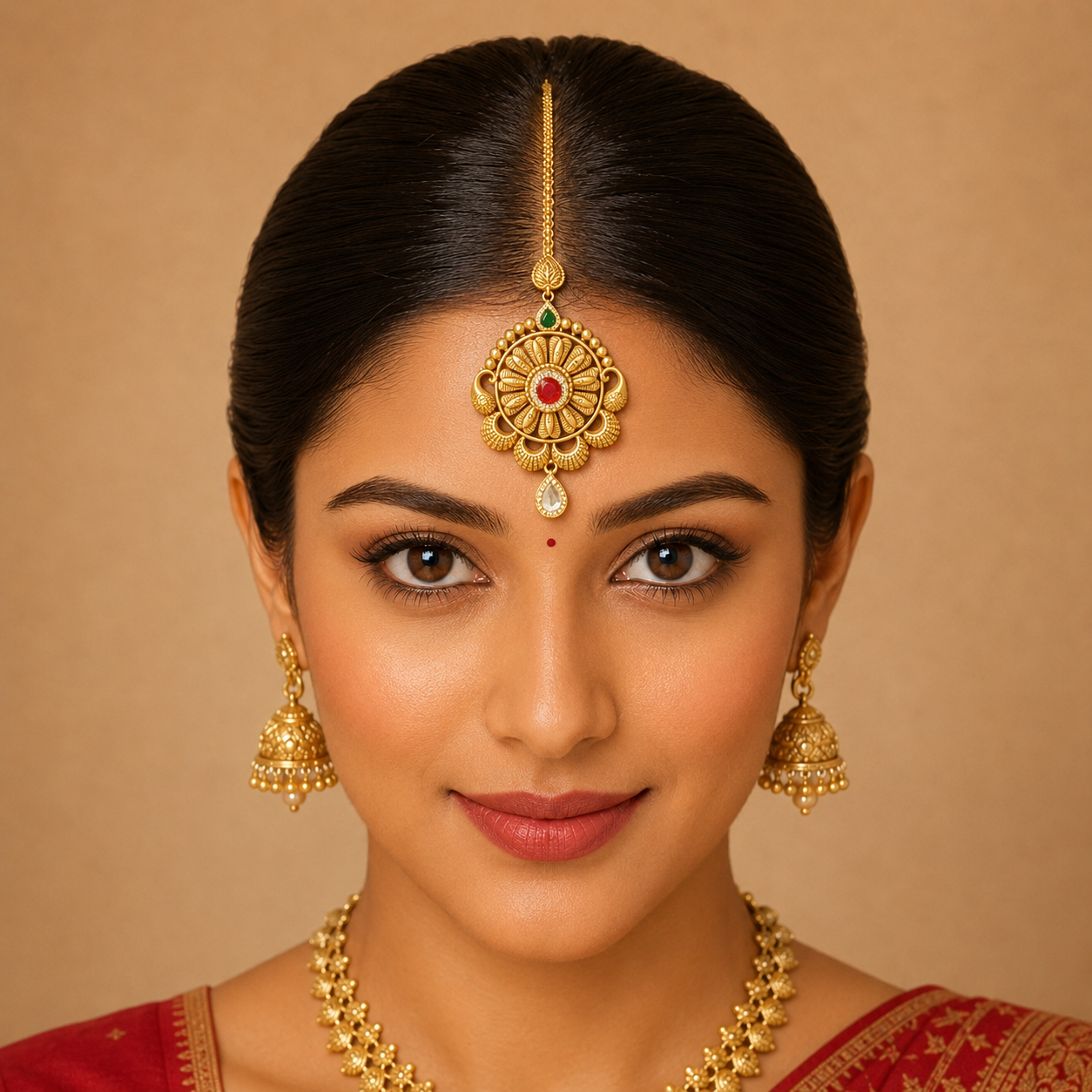 22Kt Gold Maang Tikka | Traditional Bridal Charm | Savya Jewels