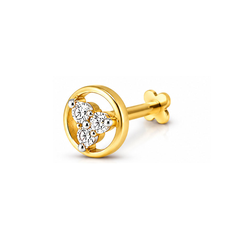 Diamond Nose Pin | Gold & Diamond Nose Pin | Savya Jewels