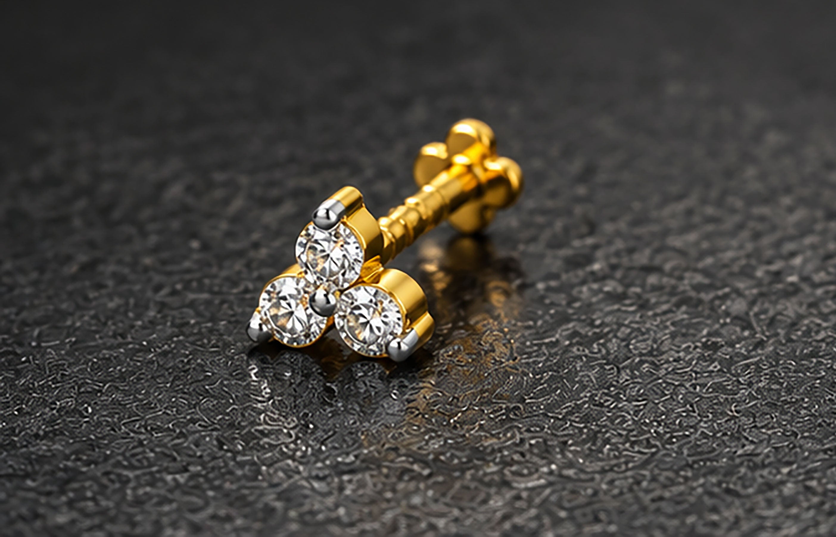 Diamond Nose Pin | Gold & Diamond Nose Pin | Savya Jewels