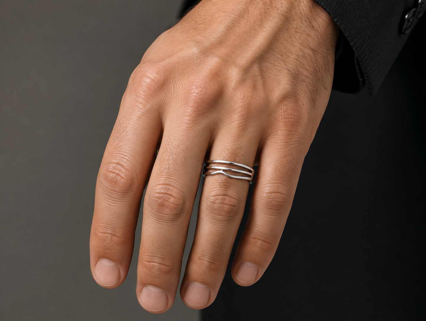Pt950 Platinum Band – 4.25g | Custom Size | High-Polish Finish