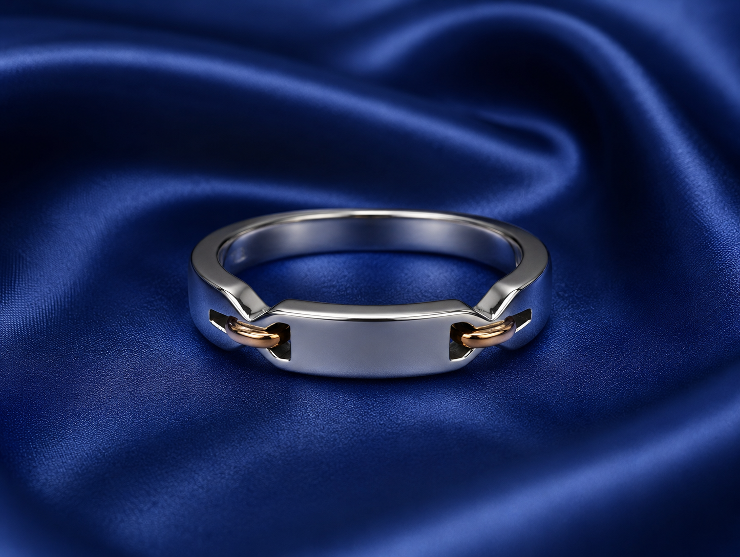 Pt950 Platinum & 18Kt Gold Band | 3.74g | Savya Jewels