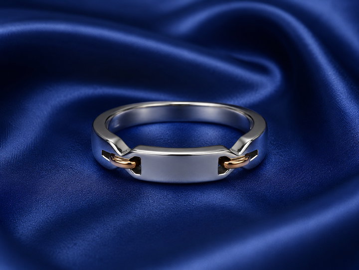 Pt950 Platinum & 18Kt Gold Band | 3.74g | Savya Jewels