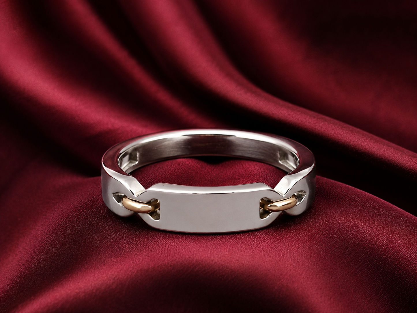 Pt950 Platinum & 18Kt Gold Band | 3.74g | Savya Jewels