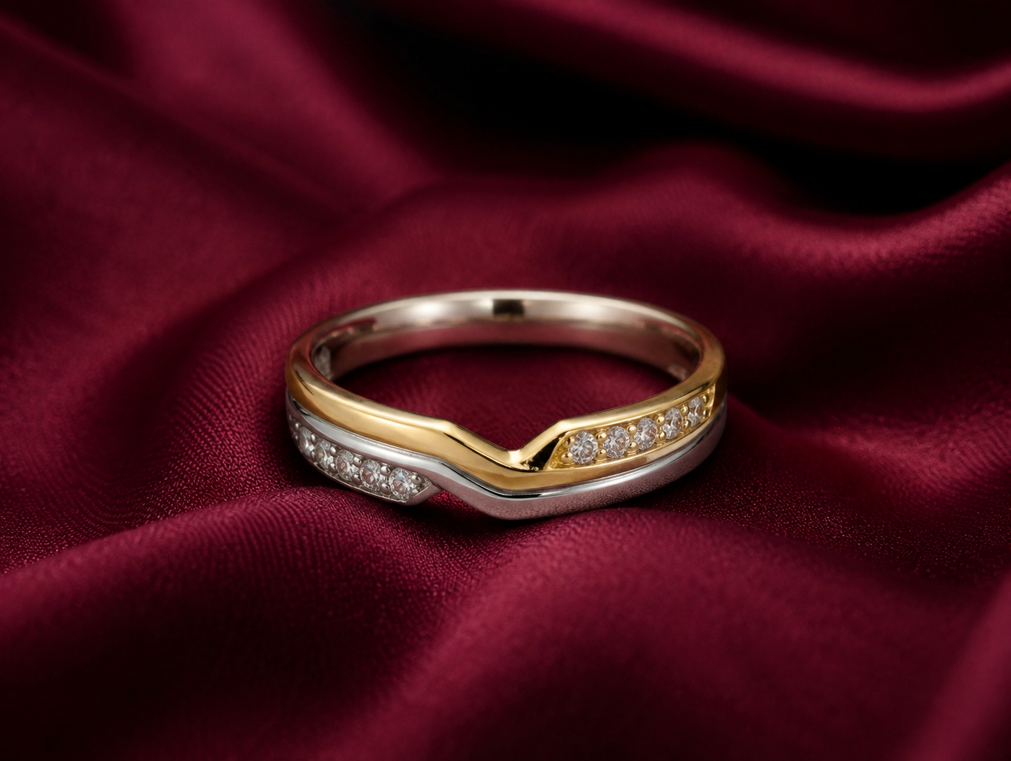 Pt950 Platinum & 18Kt Gold Band | 2.82g | Savya Jewels