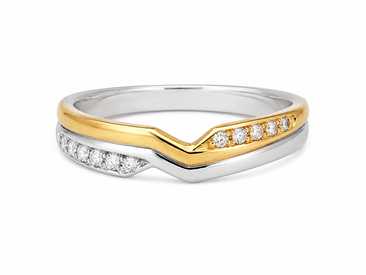 Pt950 Platinum & 18Kt Gold Band | 2.82g | Savya Jewels
