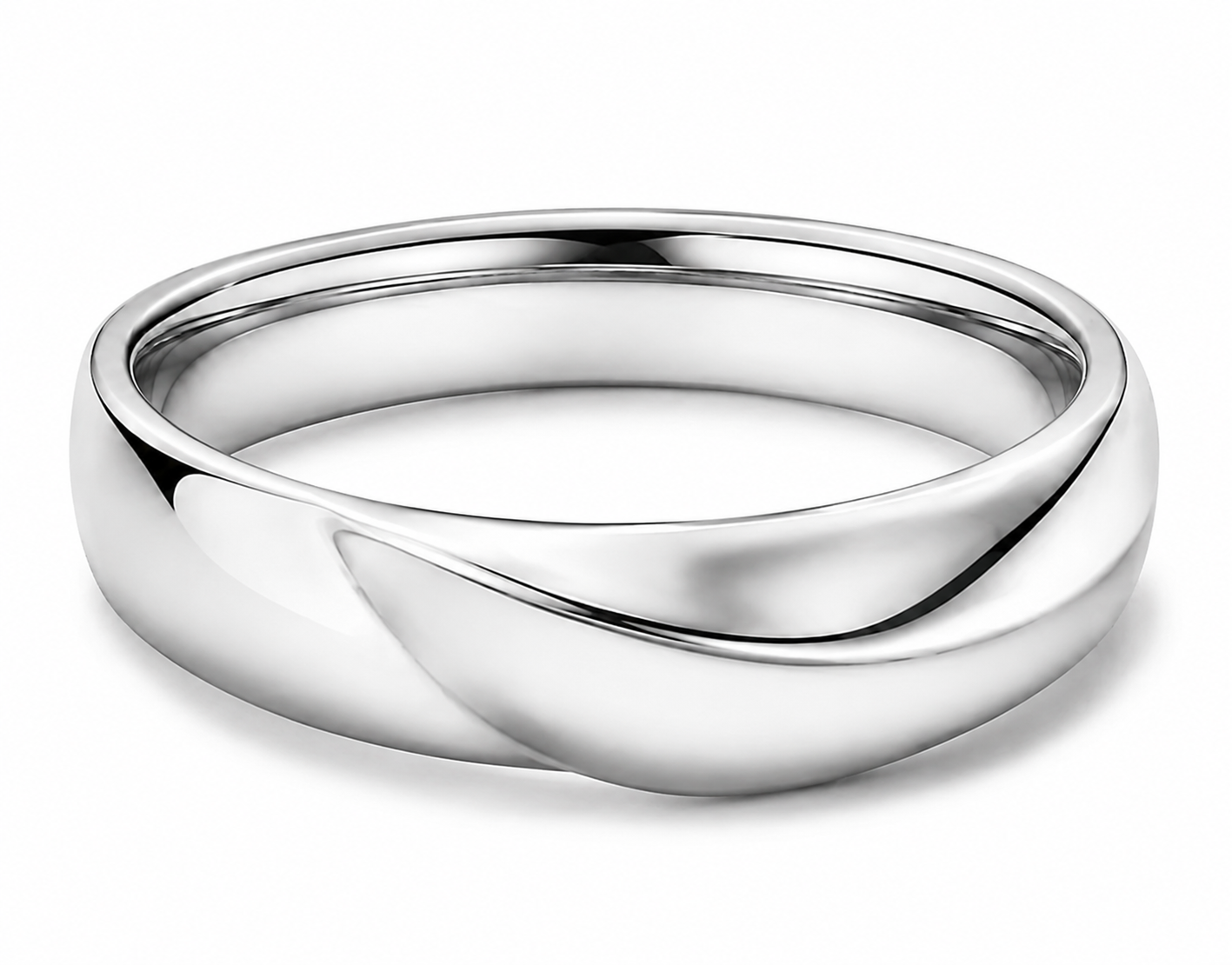Pt950 Platinum Band – 3.58g | Custom Size | High-Polish Finish