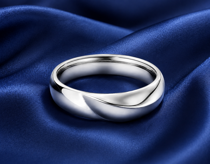 Pt950 Platinum Band – 3.58g | Custom Size | High-Polish Finish