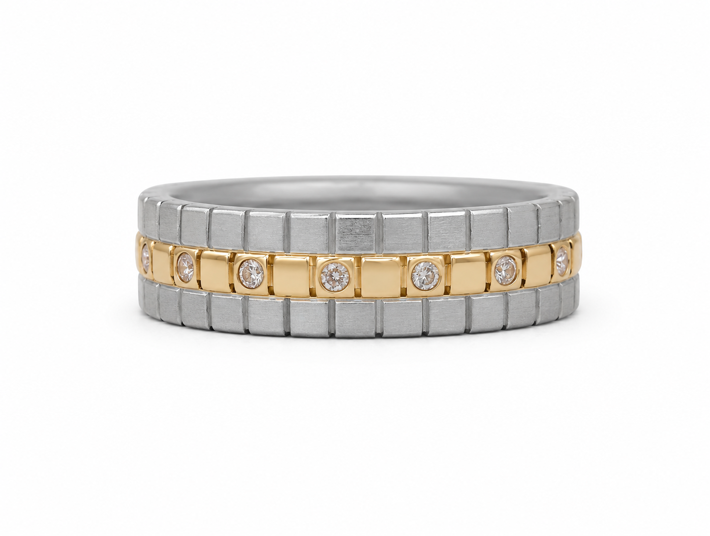 Pt950 Platinum & 18Kt Gold Band | 5.39g | Savya Jewels
