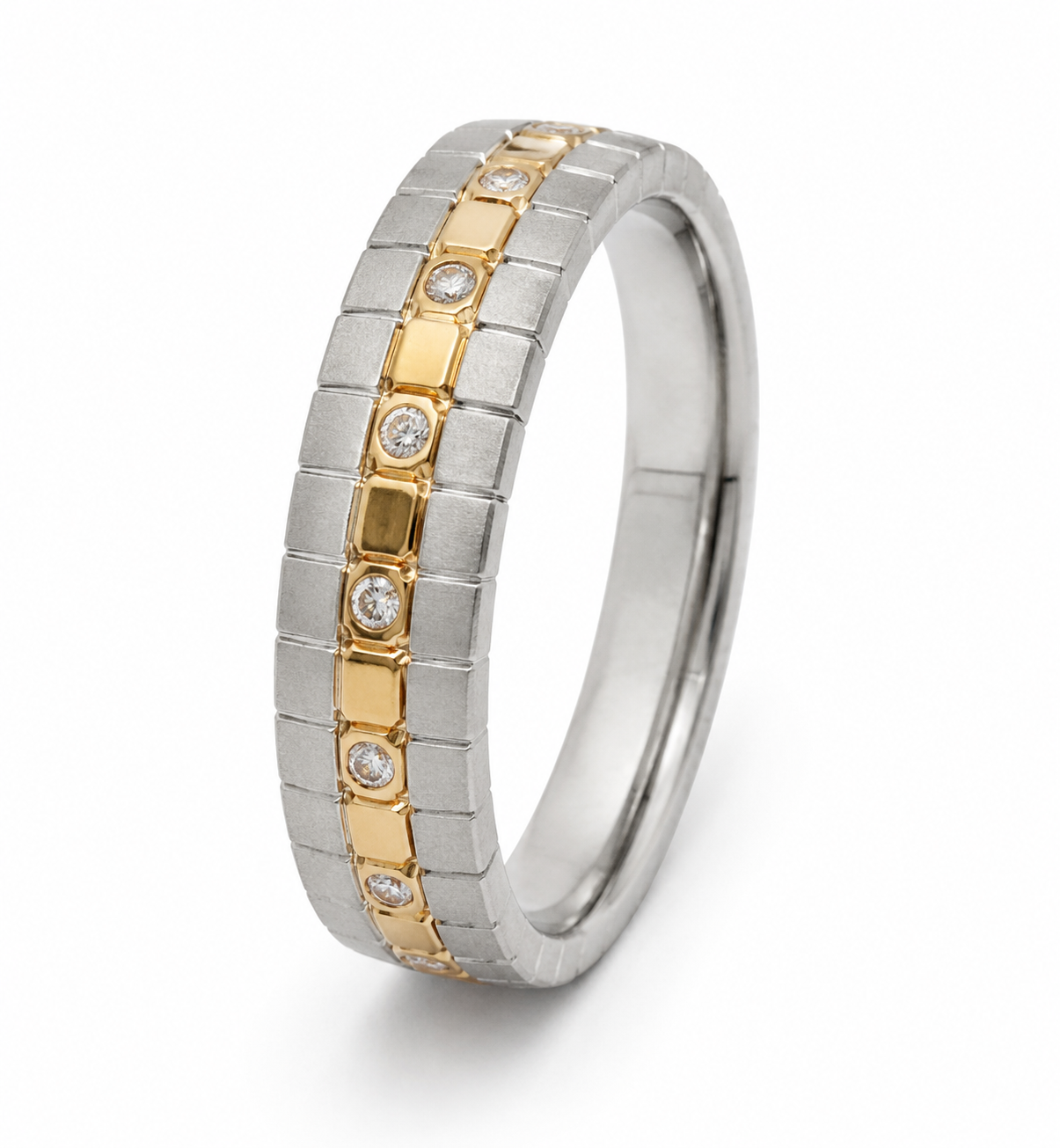 Pt950 Platinum & 18Kt Gold Band | 5.39g | Savya Jewels