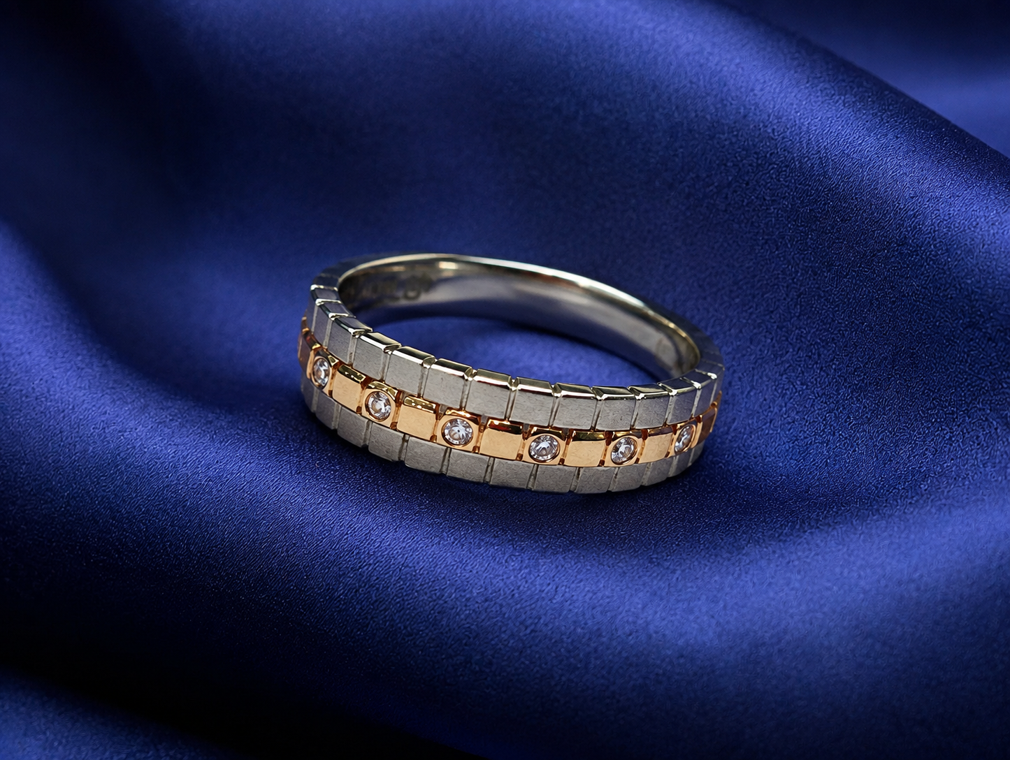 Pt950 Platinum & 18Kt Gold Band | 5.39g | Savya Jewels
