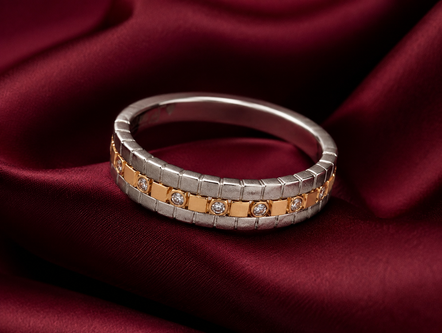 Pt950 Platinum & 18Kt Gold Band | 5.39g | Savya Jewels
