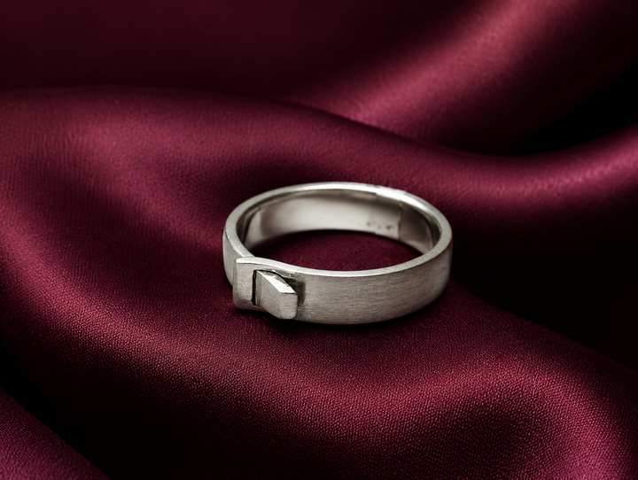 Pt950 Platinum Diamond Band | High-Polish Finish | Savya Jewels