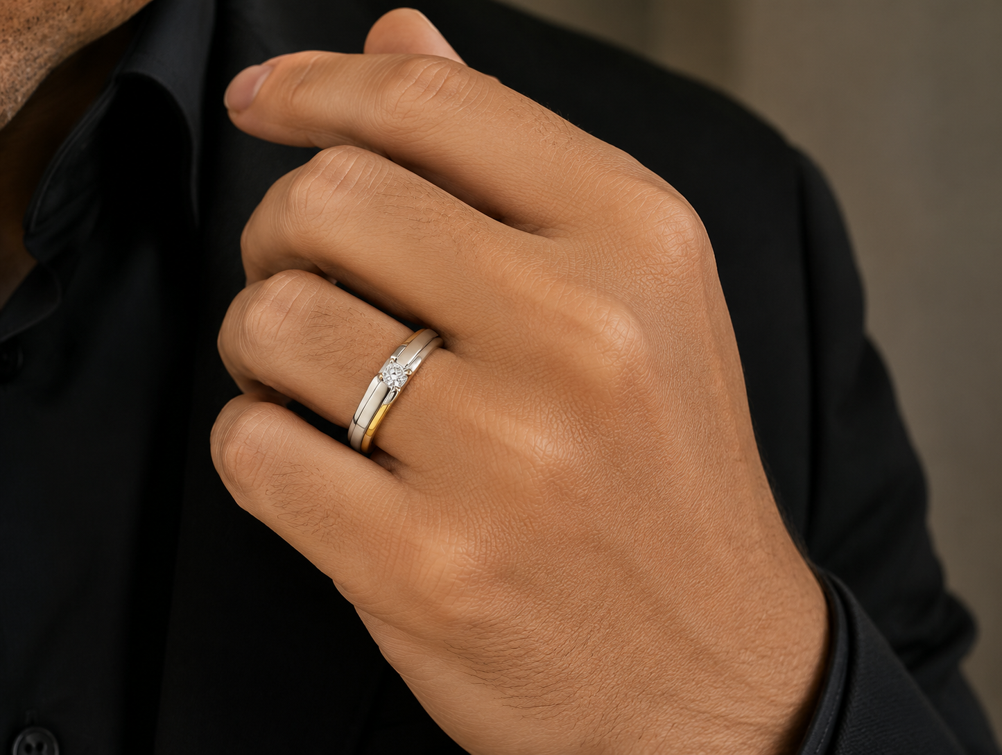 Pt950 Platinum Diamond Band with 0.15Ct IJ/SI Diamonds – 5.62g High Polish Finish | Savya Jewels