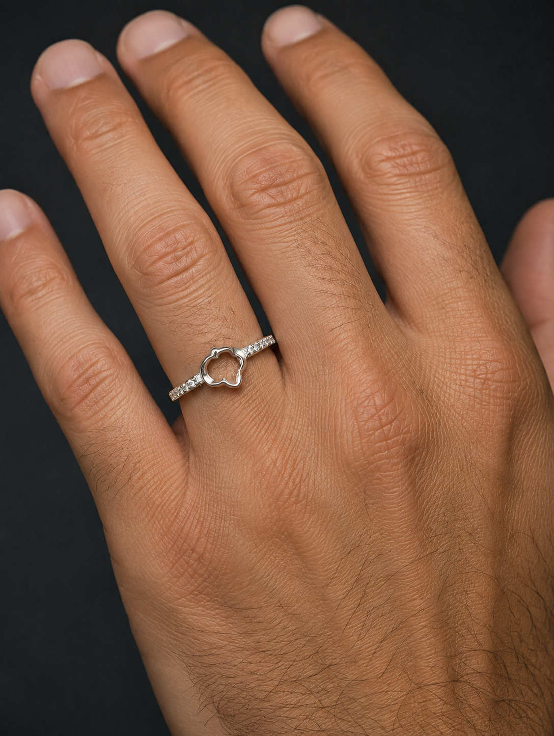 Pt950 Platinum Diamond Band with 0.08Ct HI/SI Diamonds – 2.42g Petite High Polish | Savya Jewels