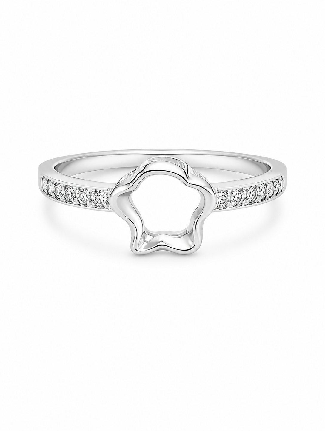 Pt950 Platinum Diamond Band with 0.08Ct HI/SI Diamonds – 2.42g Petite High Polish | Savya Jewels